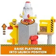 PAW Patrol Rubble & Crew Launch & Spin Spaceship Playset with Rubble Figure for Kids Ages 3 and Up, Multi-Color