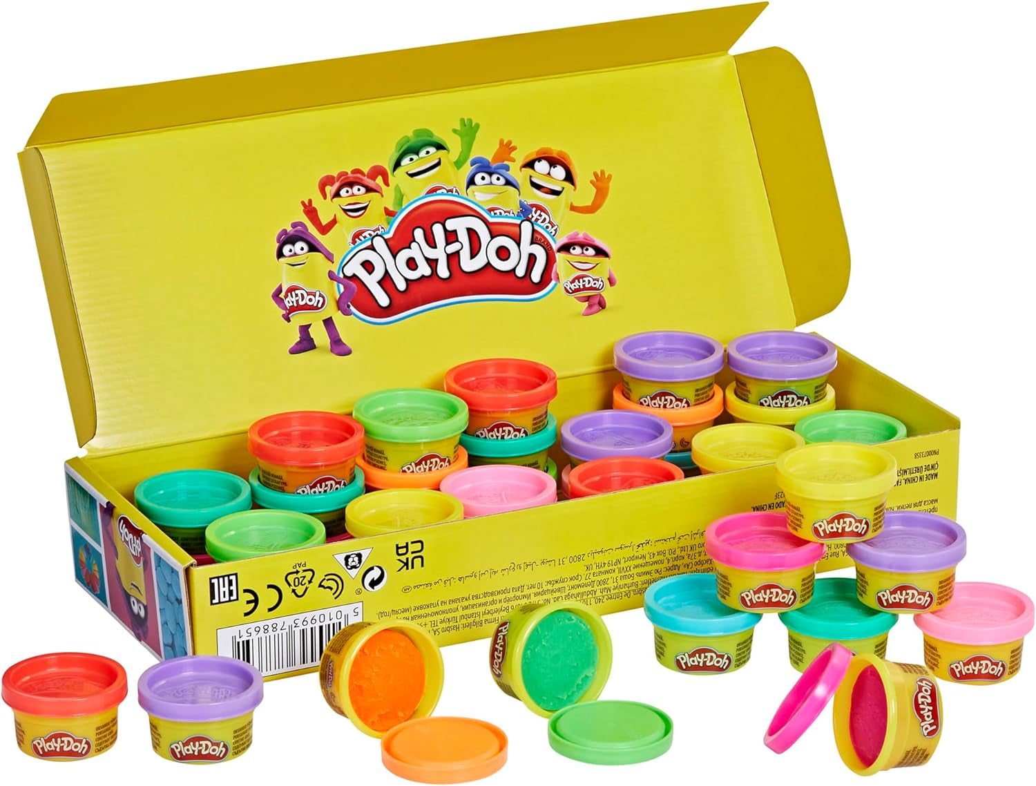 Play Doh Bulk Handout 42-Pack of 1-Ounce Modeling Compound Cans, Non Candy Halloween Handout Toys & Party Favors, Kids Arts & Crafts, Preschool Toys, Ages 2+ (Amazon Exclusive)