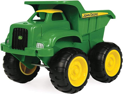 John Deere Vehicle Set - Includes Dump Truck Toy and Tractor Toy with Loader - Kids Outdoor Toys - Kids Construction Toys and Sandbox Toys - 6 Inches - 2 Count - Ages 18 Months and Up