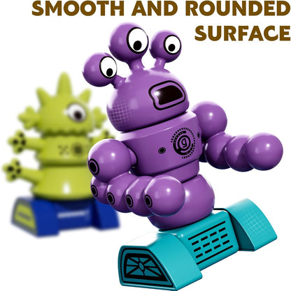 Magnet Robot Toy for Kids 3-5 Years Old - Monster Magnet Toys Stacking Transform Toys with Storage Box, Set for Boys Age 3 4 5 6 7 Years Old Boys, Christmas and Birthday Gifts