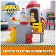 PAW Patrol Rubble & Crew Launch & Spin Spaceship Playset with Rubble Figure for Kids Ages 3 and Up, Multi-Color