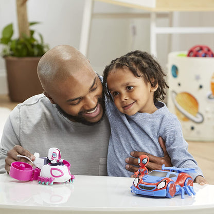 Team Spidey Change ‘N Go Riders Playset, 3 Toy Cars and Action Figures, Marvel Super Hero Toys for 3 Year Old Boys and Girls and up (Amazon Exclusive)