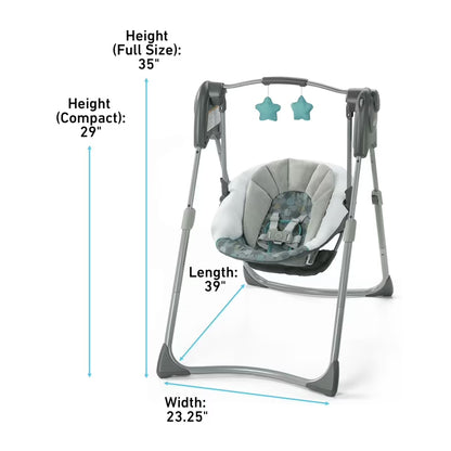 Graco Slim Spaces Compact Baby Swing - Humphry