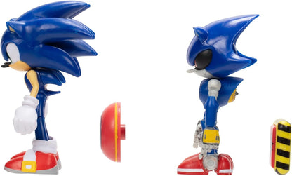 Sonic the Hedgehog Sonic 4" Action Figure 2 Pack - Modern Sonic & Modern Metal Sonic