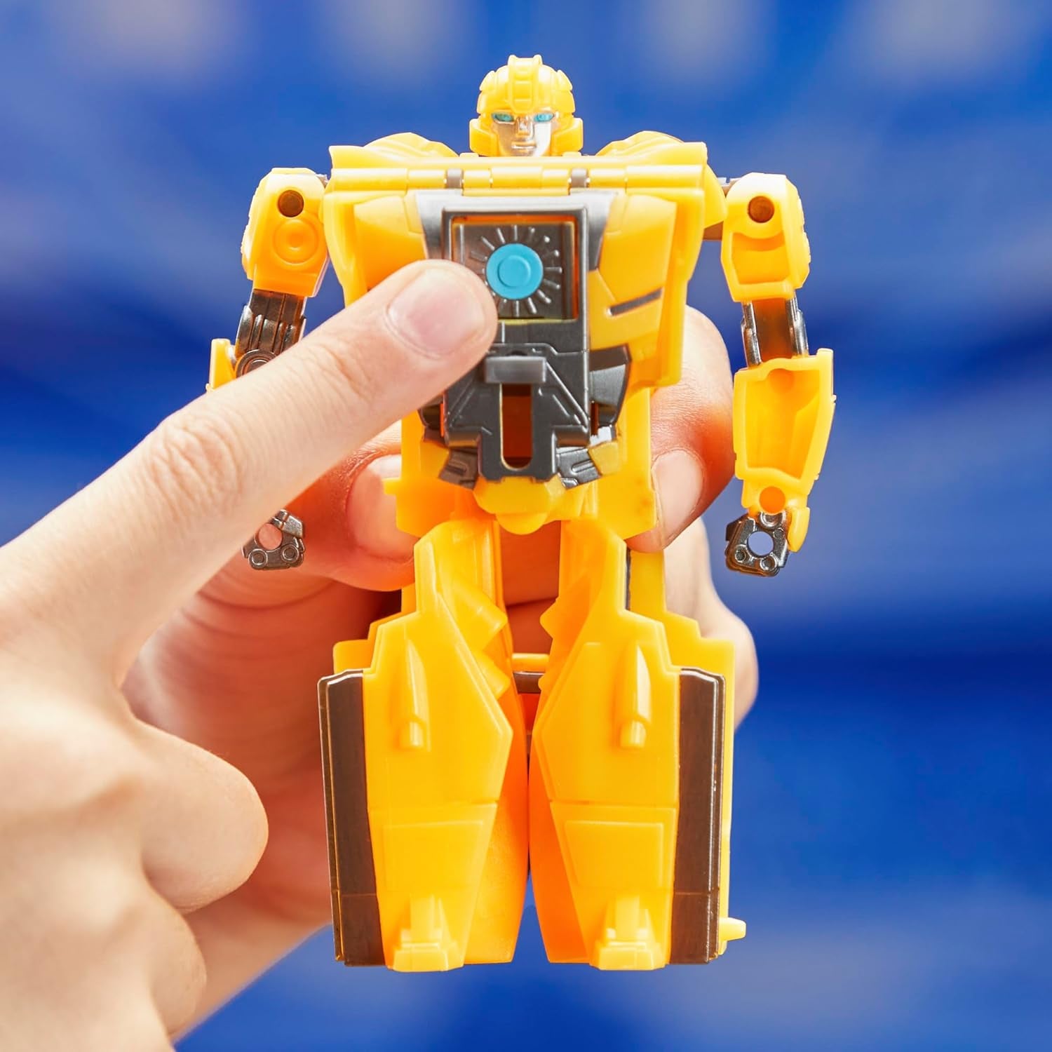 : One Cog Changer Bumblebee (B-127) & Airachnid, 4-Inch Robot Action Figures, Interactive Toys for Boys & Girls Ages 6 and Up