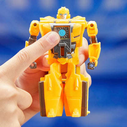 : One Cog Changer Bumblebee (B-127) & Airachnid, 4-Inch Robot Action Figures, Interactive Toys for Boys & Girls Ages 6 and Up