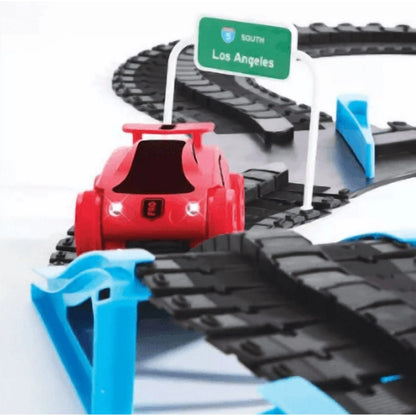 FAO Schwarz Vehicle Car Build & Race Roadway 287 Piece Track Play Set