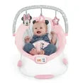 Disney Baby Slip Resistant Vibrating Infant Baby Bouncer, Minnie Mouse Rosy Skies by Bright Starts