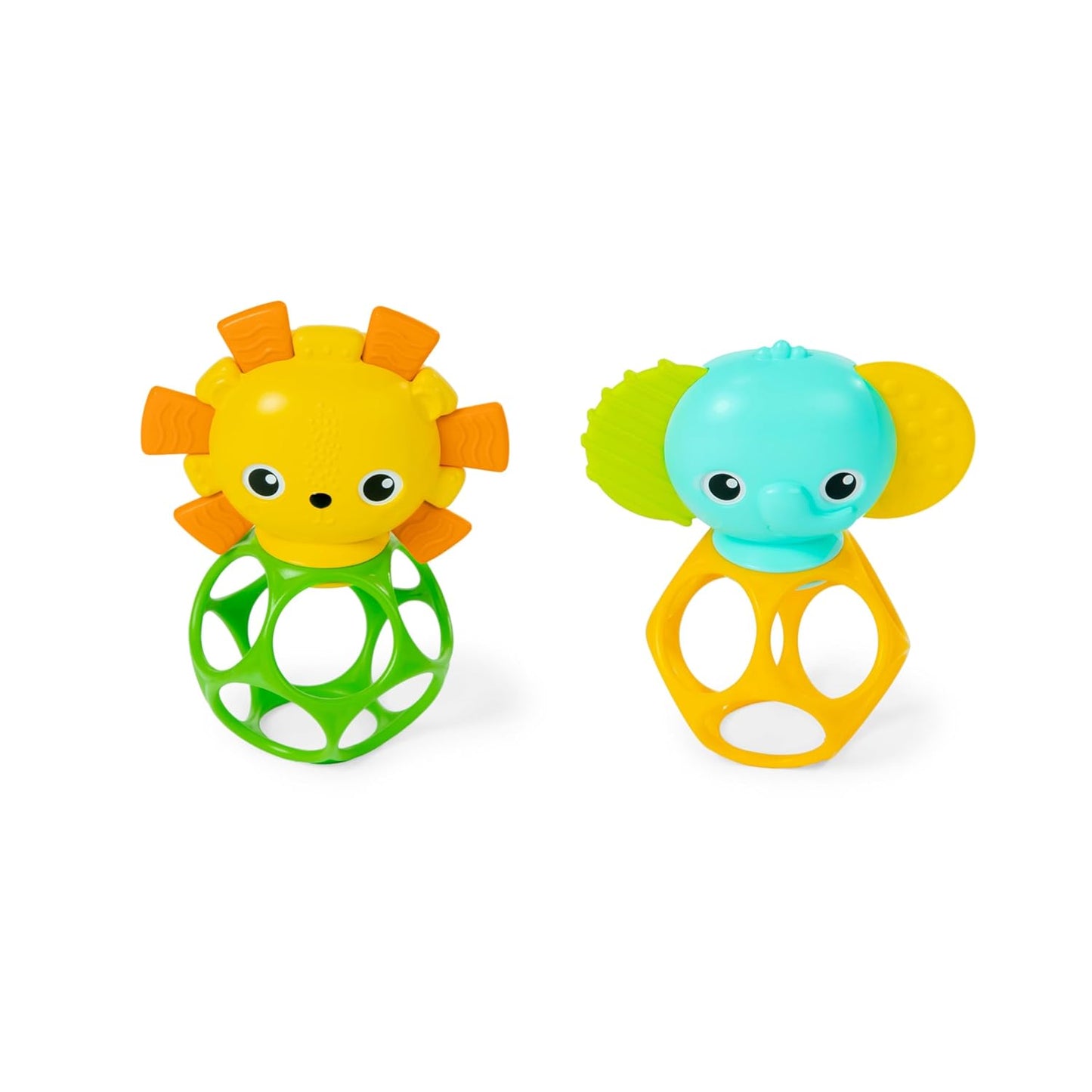 Oball Easy Grasp Classic Ball Bpa-Free Infant Toy in Red, Yellow, Green, Blue, Age Newborn and Up, 4 Inches