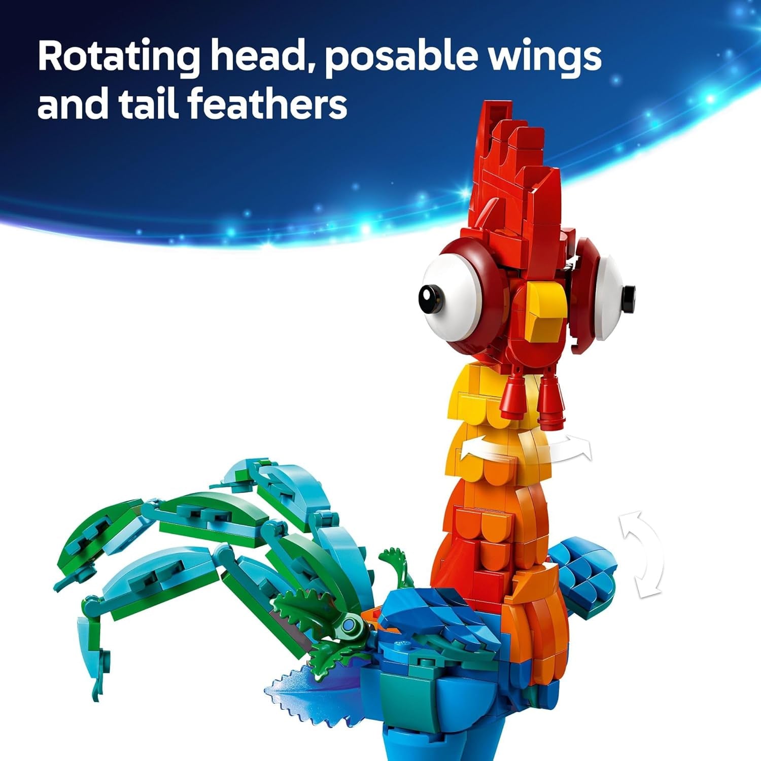 Disney Moana 2 Heihei - Building Toy for Kids, Girls & Boys, Ages 9+ - Gift for Easter - Moana & Disney Toy for Fans - 43272