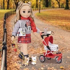 Disney ILY 4ever 18" Doll Inspired by Minnie + Doggie Stroller