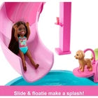 Barbie Dream Pool Playset with 6 Play Areas, Including Slide & Bubbling Hot Tub, Plus 20+ Accessories Like Pet, Floaties & More