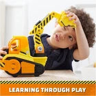 Rubble & Crew, Bark Yard Deluxe Bulldozer Construction Truck Toy with Lights, So