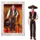 Barbie Signature Ken Doll, Día De Muertos 2025 Collectible with Cream Shirt, Black Vest and Trousers, Sombrero and Calavera Face Paint