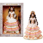 Barbie Signature Doll, Día De Muertos 2025 Collectible in Ruffled Cream Gown Trimmed with Marigolds and Ribbon, Flower Crown and Calavera Face Paint