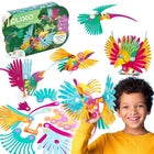 Clixo Tropical Birds Pack - Magnetic STEAM Building Toy Set with Custom Wing-Flapping Mechanism for Creative Play, Ages 6+