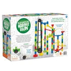 MindWare Marble Run 110 Piece Building Set with 82 Track Pieces, 15 Marbles and Motorized Elevator