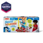 Melissa & Doug Disney Snacks & Popcorn Wooden Pretend Play Food Counter – 33 Pieces - FSC Certified