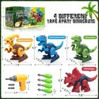 Dinosaur Toys for 3, 4, 5, 6, 7 Year Old Boys, Take Apart Toys with Electric Dri