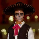 Barbie Signature Ken Doll, Día De Muertos 2025 Collectible with Cream Shirt, Black Vest and Trousers, Sombrero and Calavera Face Paint