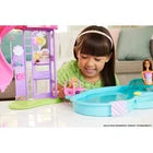 Barbie Dream Pool Playset with 6 Play Areas, Including Slide & Bubbling Hot Tub, Plus 20+ Accessories Like Pet, Floaties & More
