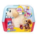Little Live Pets Ouchies Cooper The Retriever Puppy, 50+ Sounds, Limping to Walking Puppy Toy with Vet Carrier, Interactive Toy Dog for Kids Ages 5+