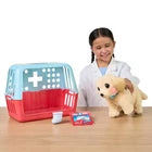 Little Live Pets Ouchies Cooper The Retriever Puppy, 50+ Sounds, Limping to Walking Puppy Toy with Vet Carrier, Interactive Toy Dog for Kids Ages 5+