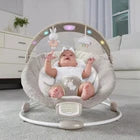 Ingenuity InLighten Baby Bouncer Seat, Light Up Toy Bar, Bunny Tummy Time