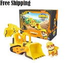 Rubble & Crew, Rubble’s Bulldozer Toy Truck with Movable Parts and a Collectible