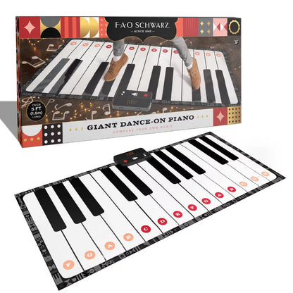 FAO Schwarz giant floor piano mat with 38 notes record function and classic songs