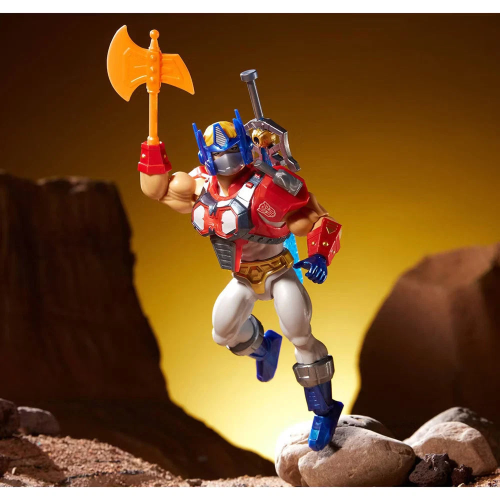 Masters of the Universe Origins x Transformers Optimus Prime Armor He-Man Action