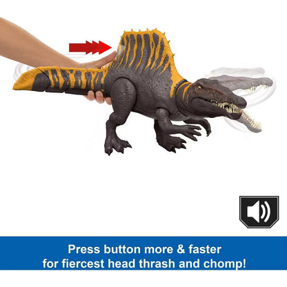 Jurassic World Rebirth Tail Thrasher Spinosaurus Action Figure – Realistic Dinosaur Toy