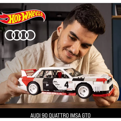 MEGA Hot Wheels Audi 90 Quattro IMSA GTO Building Toy Kit – 973 Pieces