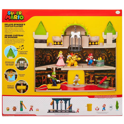 Nintendo Super Mario Bowser Castle Playset – Includes 2.5" Bowser Figure