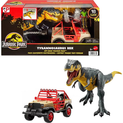 Jurassic World Tyrannosaurus Rex Off-Road Tracker Pack Toy Set