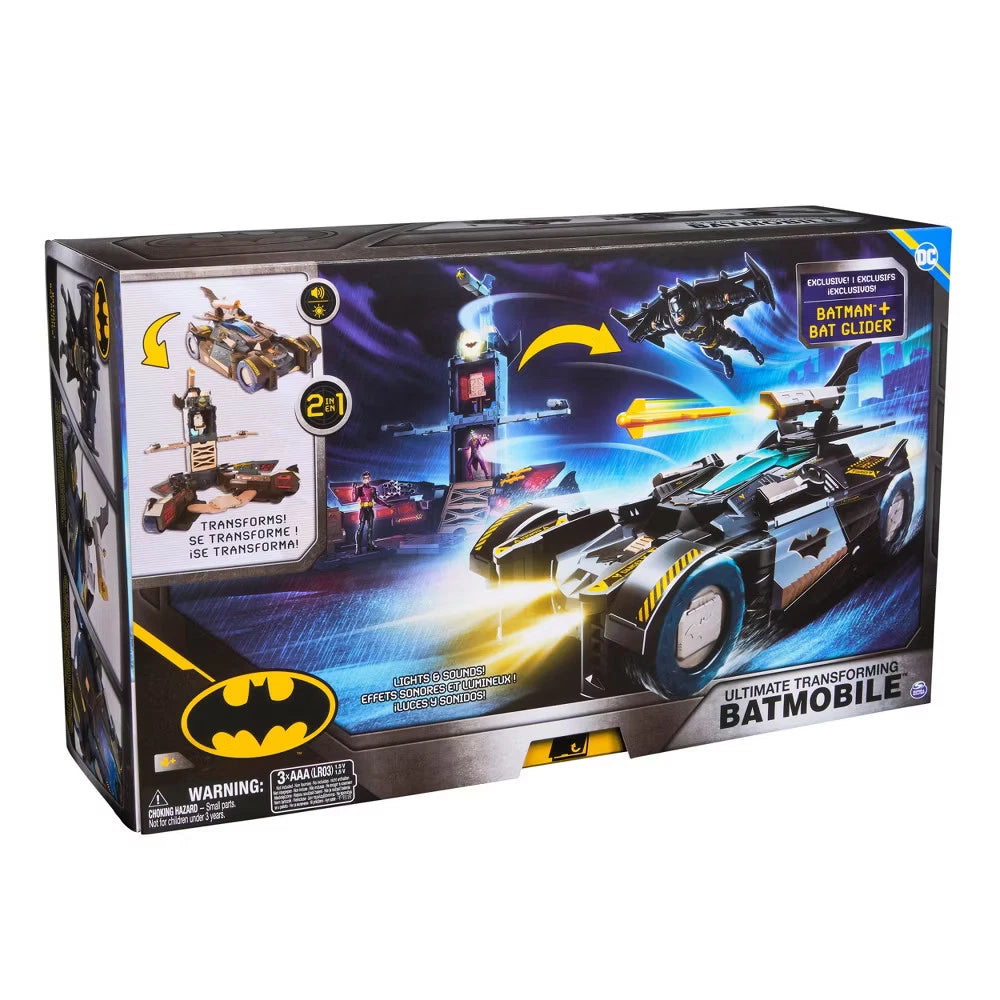 DC Comics Batman Ultimate Transforming Batmobile Playset with Launching Projectiles