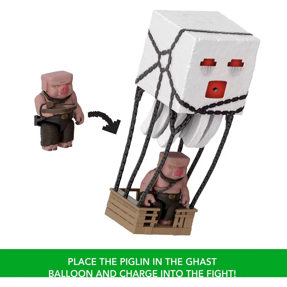 Minecraft Blast Attack Ghast movie-inspired action figure playset for kids ages 6 and up