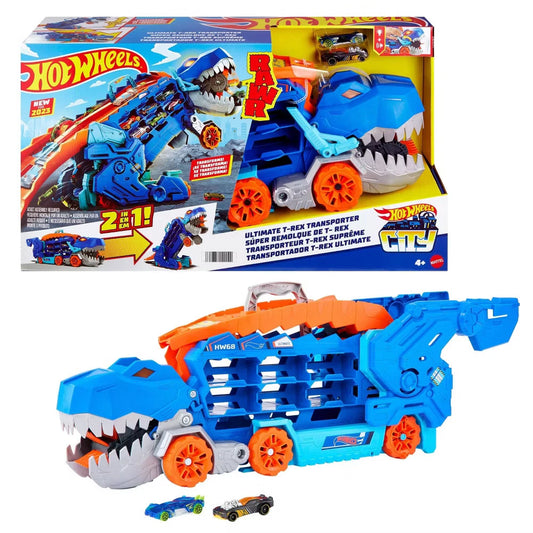 Hot Wheels Transforming City T-Rex Ultimate Hauler