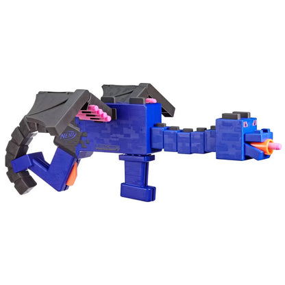 NERF Minecraft Ender Dragon Dart Blaster – 12 Darts with 4-Dart Internal Clip