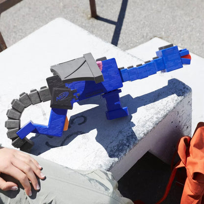 NERF Minecraft Ender Dragon Dart Blaster – 12 Darts with 4-Dart Internal Clip