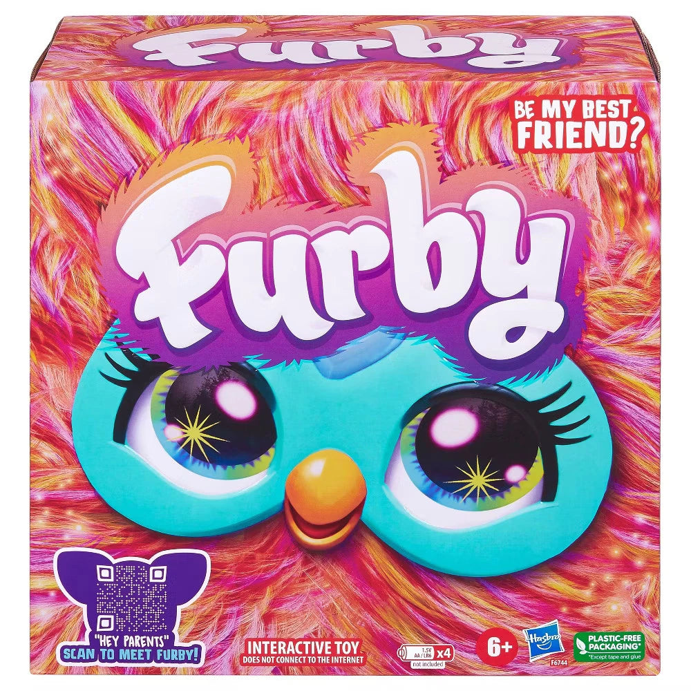 Furby Tie Dye, 15 Fashion Accessories, Interactive Plush Toys for 6 Year Old Girls & Boys & Up, Voice Activated Animatronic