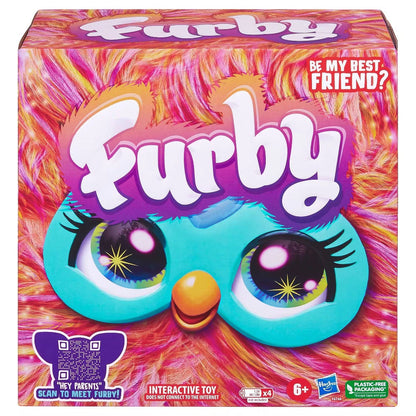 Furby Tie Dye, 15 Fashion Accessories, Interactive Plush Toys for 6 Year Old Girls & Boys & Up, Voice Activated Animatronic