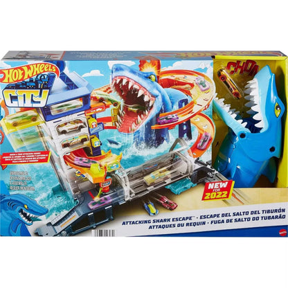 Hot Wheels Attacking Shark Escape Trackset – Action-Packed Racing Adventure