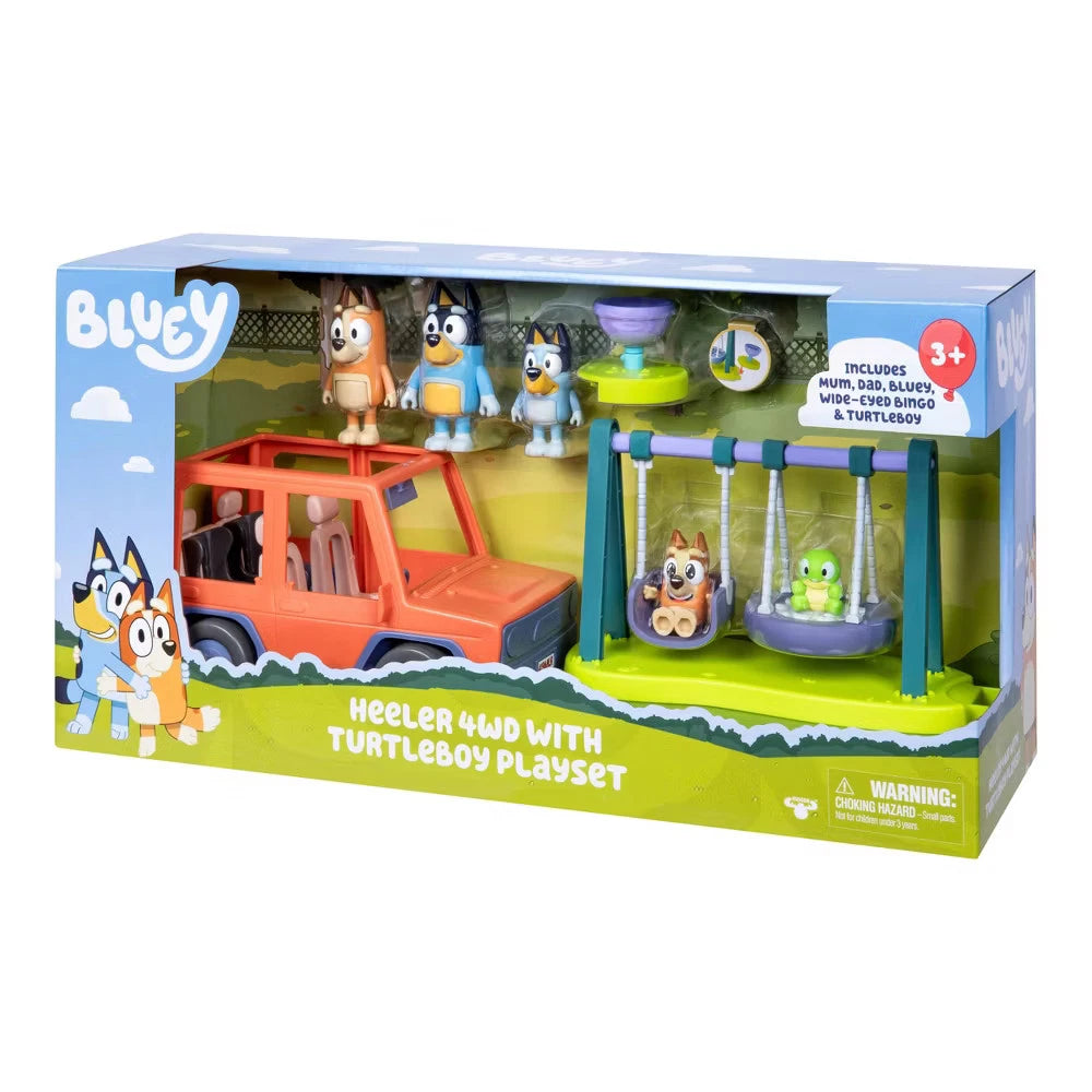 Bluey Heeler 4WD with Turtleboy Playset