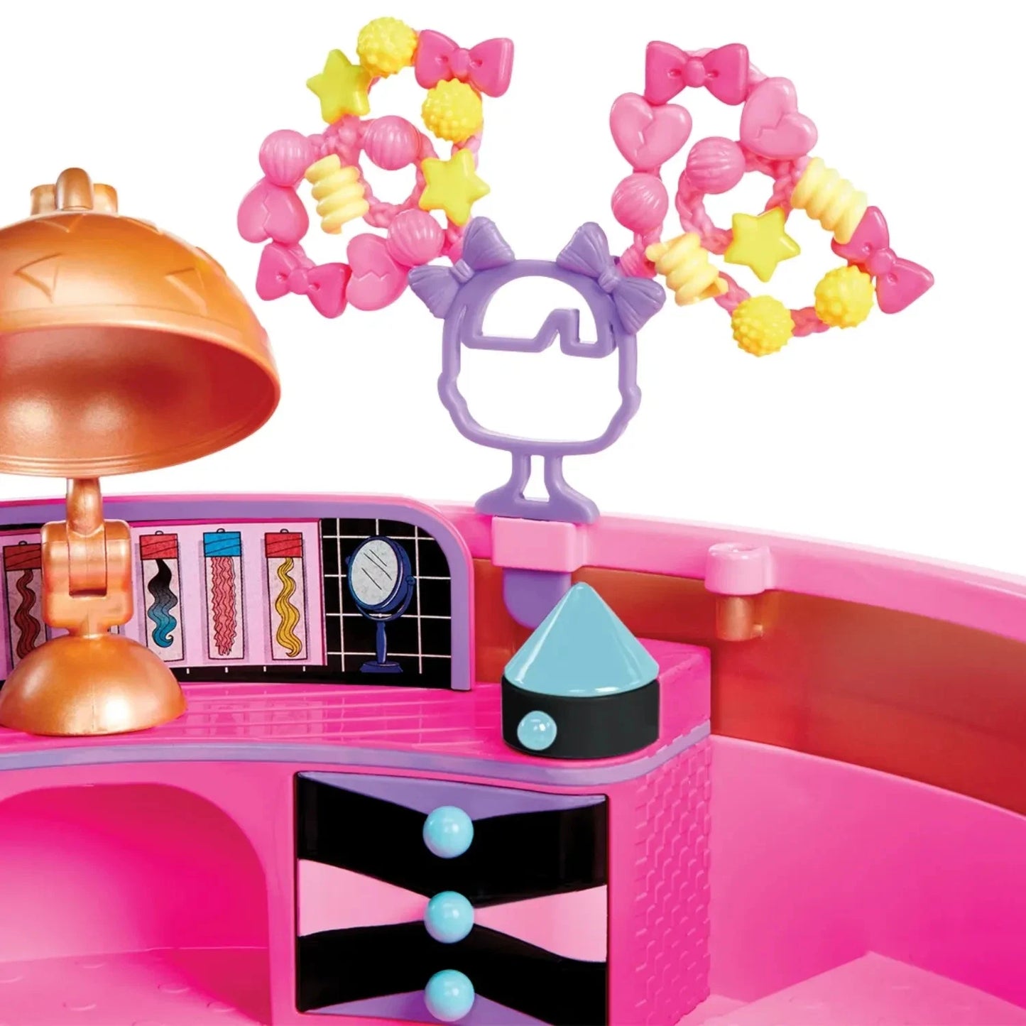 LOL Surprise Hair Beads Salon Playset with Doll – 100 Beads & Hair Ties