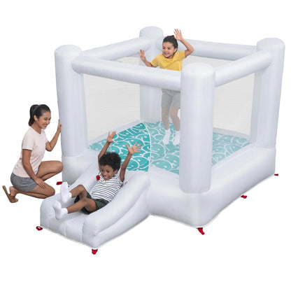 H2OGO inflatable kids bounce house with mesh walls for indoor and outdoor play