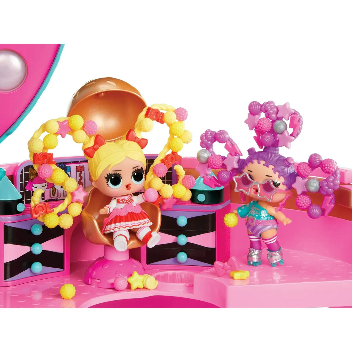 LOL Surprise Hair Beads Salon Playset with Doll – 100 Beads & Hair Ties
