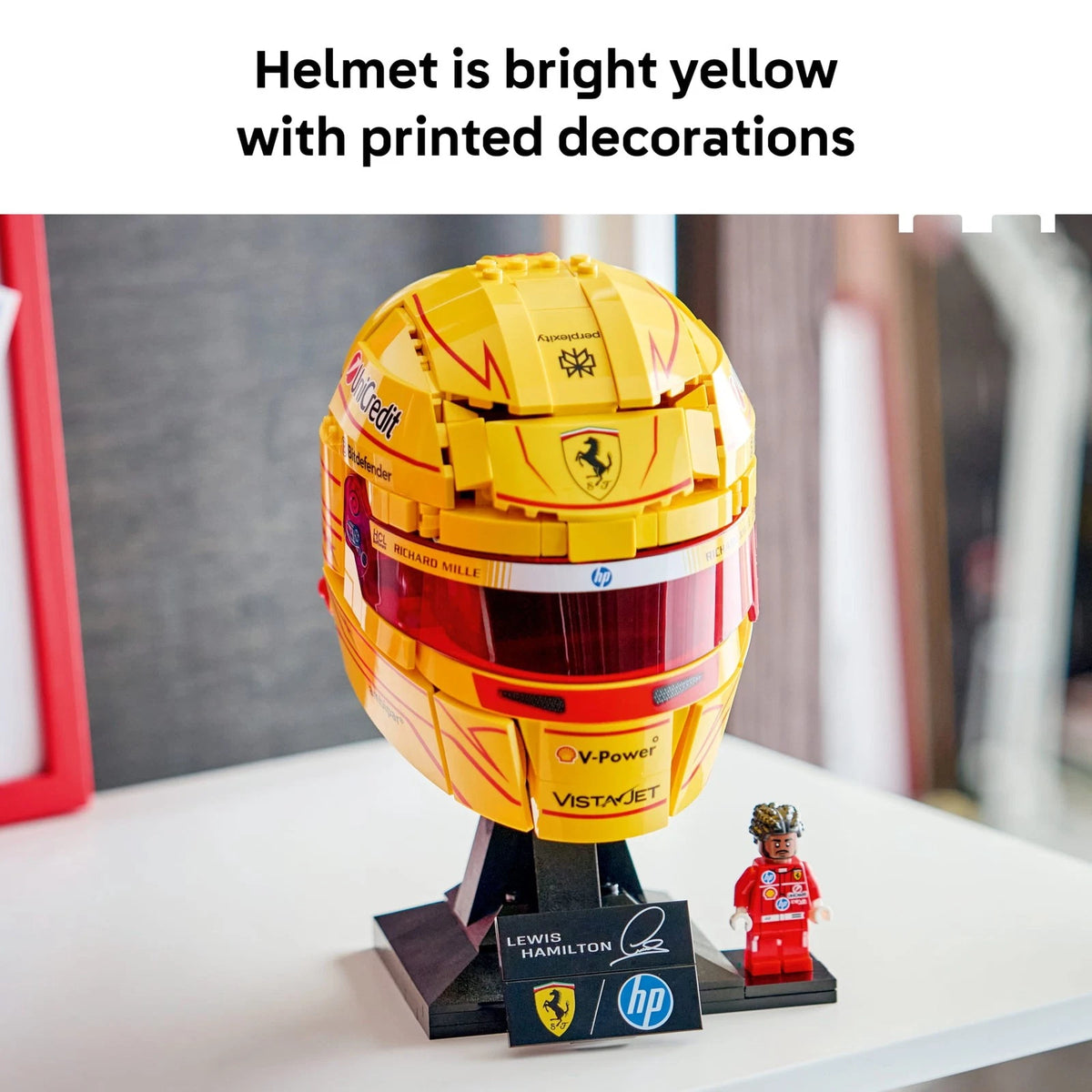 LEGO Editions Scuderia Ferrari HP Lewis Hamilton Helmet Building Set, 884