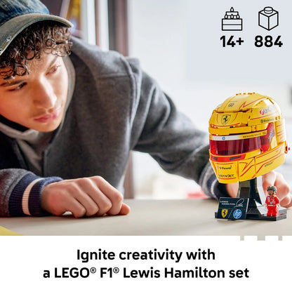 LEGO Editions Scuderia Ferrari HP Lewis Hamilton Helmet Building Set, 884