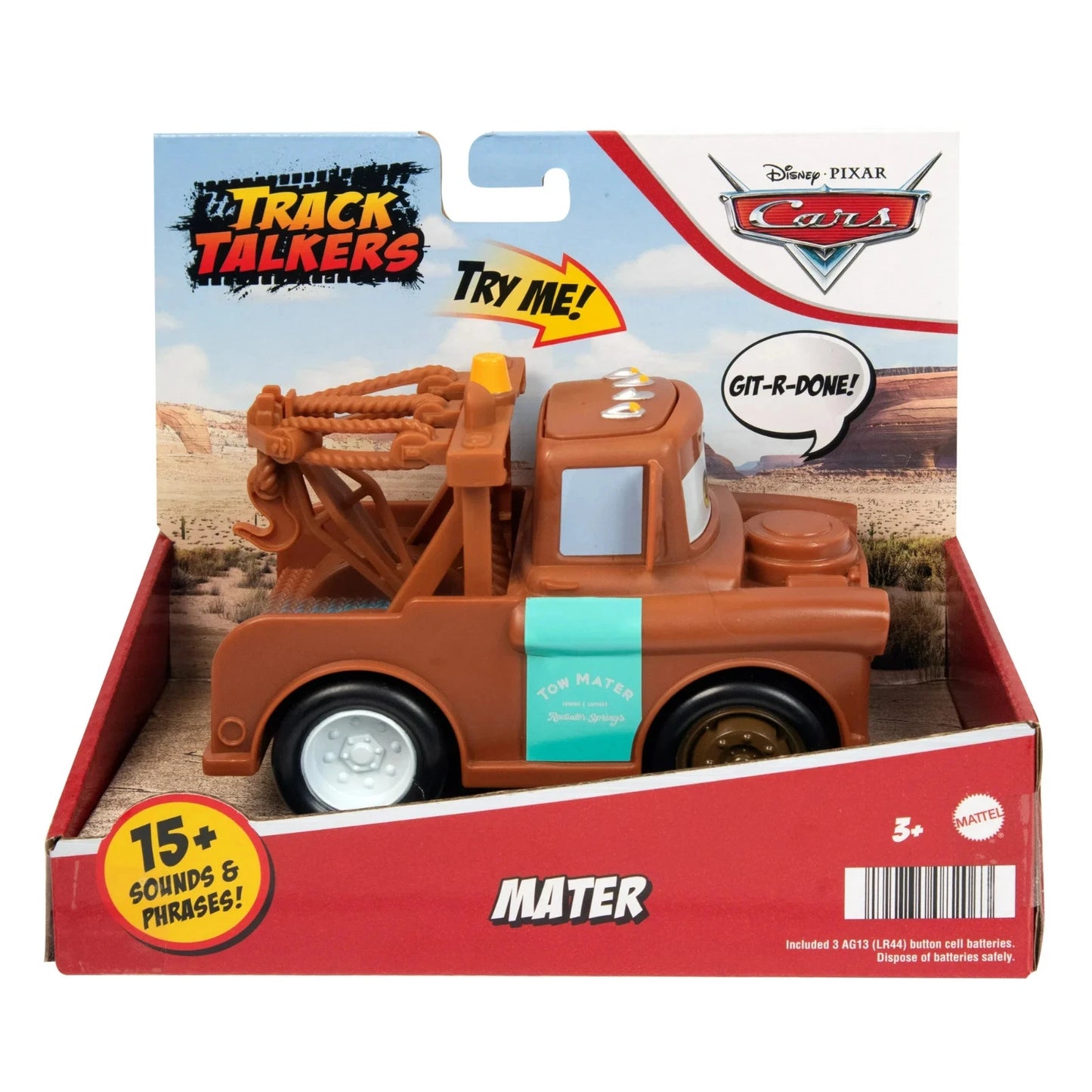 Disney Pixar Cars Track Talkers Mater Talking Toy Truck, 5.5 inch Collectible